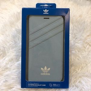 NEW Adidas Blue Suede iPhone X Booklet Case